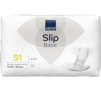 ABENA Slip Basic S1 | Pack of 28 | Incontinence Pads Women & Men with an Absorbency of 1500ML | Fast Absorbing Adult Nappies with a Odour Control System. ABENA Incontinence Pads Hip Size 60-85cm.