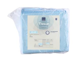 ABENA Tissue Underpads, 60x40cm, 300ml, Pack of 25, Disposable Bed & Chair Protection Pads, 6 Layer Absorbent Underpads for Incontinence, Wound Care & Hygiene