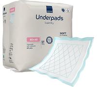 Abena Underpad Superdry Disposable Incontinence Bed Pads, Eco-Labelled Incontinence Underpads, Leak Protection, Soft & Secure Bed Protectors For Incontinence - 60x60cm, 60 count (Pack of 1)