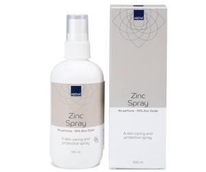 Abena Zinc Spray, 100ml, Ideal for Sensitive and Delicate Skin, Wound Healing Cream in a Convenient Spray Bottle with 10% Zinc Oxide and No Fragrance Or Colour