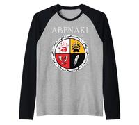 Abenaki Tribe Native American Medicine Wheel Raglan Baseball Tee