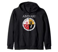 Abenaki Tribe Native American Medicine Wheel Zip Hoodie
