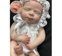 Abenduot 13inch Pascale Baby Full Body Silicone Baby Dolls Lifelike Soft Solid Silicone Anatomically Correct Girl Reobrn Dolls