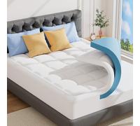 ABENE Firm Foam Mattress Topper for Small Double Bed, Hard Mattress Topper for Back Pain Relief with Washable Pillow Top Cover with OEKO-TEX & CertiPUR-US (White, 120x190cm)