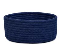 ABenkle Small Woven Basket, Empty Tiny Shallow Storage Basket, Mini Cotton Rope Baskets, Round Decorative Hamper, Basket Storage Bins for Toys, Spa, Socks, Nursery, Living Room