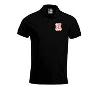 Aberdeen 1965 Retro Football Polo Embroidered Logo Black