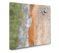 Aberdeen Beach In Scotland Canvas Print | Gallery Wrapped 30mm Frame Wall Art | 14x14 inches | Ready to Hang | Coastal Seascape Picture | Living Room Bedroom Lounge Office