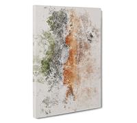 Aberdeen Beach In Scotland Watercolour Canvas Print | Gallery Wrapped 30mm Frame Wall Art | 30x20 inches | Ready to Hang | Coastal Seascape Picture | Living Room Bedroom Lounge Office