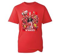 Aberdeen Champions 2025 T-Shirt, English Football League Tshirt, Aberdeen Fan Shirt, Scottish Football Champions Unisex Top (Red, 2XL)