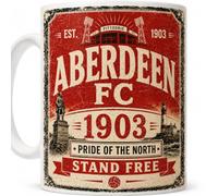Aberdeen FC 1903 Vintage Style Ceramic Coffee Mug | Retro Distressed Design, Ha'way the Lads Slogan, White Ceramic, Football Fan Gift, Est. 1879 Artwork