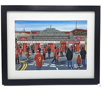 Aberdeen FC, Pittodrie Stadium. Framed, Professionally Printed Football Memorabilia Giclee Art Print.