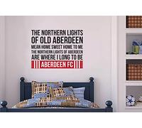 Aberdeen Football Club Official Northern Lights Song Wall Sticker Decal Mural - Medium (120cm x 120cm)