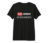 Aberdeen Hiking Coordinates - Scottish Nature Premium T-Shirt
