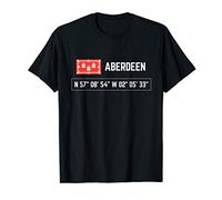 Aberdeen Hiking Coordinates - Scottish Nature T-Shirt