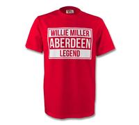 Aberdeen Men's Mens Willie Miller Legend Tee in Red | Size: XL Aberdeen Red XL