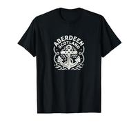 Aberdeen Scotland Cute Anchor Nautical Boating Value Graphic T-Shirt