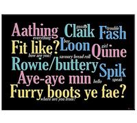 Aberdeen Scottish Traditional Doric Phrases Metallic Fridge Magnet