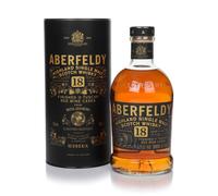 Aberfeldy 18 Year Old Highland Single Malt Scotch Whisky with Gift Tube, Limited Edition Tuscan Wine Cask, Finished in Bolgheri Italian Red Wine Casks, 43% ABV, 70cl / 700ml