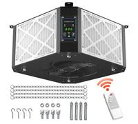 ABESTORM 360 Degree Intake Air Filtration System Woodworking 1350 CFM Hanging Air Filter with Strong Vortex Fan for Wood Workshop, Garage, Shop Dust Collectors, Up to 1700 sq. ft, DecDust 1350