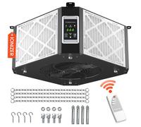 ABESTORM 360 Degree Intake Air Filtration System Woodworking, 1350CFM Hanging Air Filter with Strong Vortex Fan, Shop Dust Collector for Woodworking, Garage Workshop, Built-in Ionizer, DecDust 1350IG