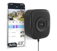abetap 8MP 4K Window-Mounted Security Camera, Ultra-Clear Color Night Vision,Built-in Powerful Magnetic Mount, 24/7 Continuous Local Recording, No Subscription Required, Dual-Band 2.4G & 5GHz WiFi