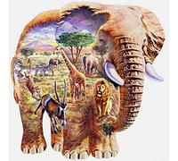 ABEUTY 5D Diamond Painting DIY Full Drill Rhinestones, Elephant Lion Giraffe Animal, Paint with Diamonds Crystal Diamond Art Kits (Elephant)