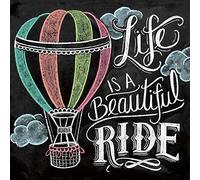 ABEUTY 5D Diamond Painting DIY Full Drill Rhinestones, Inspirational Guotes，Life is A Beautiful Ride, Paint with Diamonds Crystal Diamond Art Kits (Inspirational Guotes)