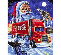 ABEUTY 5D Diamond Painting DIY Full Drill Rhinestones, Santa Claus Drinks Truck Moon, Paint with Diamonds Crystal Diamond Art Kits (Truck)