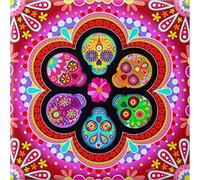 ABEUTY 5D Diamond Painting DIY Full Drill Rhinestones, Skull Mandala Flower Under Kaleidoscope, Paint with Diamonds Crystal Diamond Art Kits (Skull)