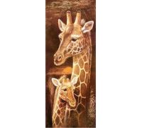 ABEUTY 5D Diamond Painting DIY Full Drill Rhinestones, Two Giraffes Animal, Paint with Diamonds Crystal Diamond Art Kits (Giraffes)