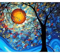 ABEUTY DIY Paint by Numbers for Adults Beginner - Dream Tree Van Gogh Moon Night 16x20 inches Number Painting (No Frame)