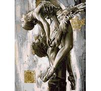 ABEUTY DIY Paint by Numbers for Adults, Dancer Tango Power Beauty 16x20 inches Number Painting Art Therapy (No Framed)