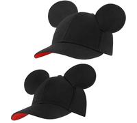 ABG Accessories Boys' Mickey Mouse Ears Hat, Set of 2 Baseball Caps for Daddy, 2-4 Years
