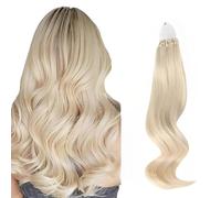 ABH AMAZINGBEAUTY HAIR Micro Links Hair Extensions Micro Ring Hair Extensions Blonde Human Hair Extensions for Women Microloop Hair 50G 50S Pre Bonded Hair Extensions Platinum Blonde 22 Inch