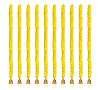 Abhaas Indian Handmade Artificial Marigold Flowers For Decoration Long Garlands For Decoration Toran Indian Genda Phool For Wedding & Festivals With Bells (10 Pcs Yellow Mala 10 Bells), 150 Cm