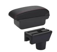 ABHBVGZFZT car retrofit arm rest storage For Dodge For Attitude Armrest Box Car Storage Accessories(C1 Black red NO USB)