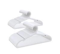 ABHENG Plastic Kids Hangers, Pack of 100, Ultra Slim Closet Hangers, Non-Slip, Space-Saving, Sturdy, 14" W x 7" H (for Children Aged 7-12 Years), White, UAPY07100W
