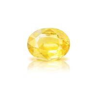 Abhinav Gems, 3.25 Ratti Natural Yellow Sapphire (Pukhraj) Unheated Ceylon Mining Super Quality Lab Certified Pukhraj Birthstone / Rashi Ratan / Yellow Sapphire Gemstone Free Size Loose