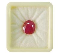 Abhinav Gems, 6.50 Carat Natural A Quality A Quality Burmese Ruby Manic Stone Original Earth Mining Lab Certified Natural A Qaulity Loose Gemstone for Women and Men, Loose