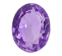 Abhinav Gems, Natural Amethyst Katela 9.25 Ratti - 9.50 Ratti Original Certified Astrological Loose Gemstone, Crystal SiO₂, Amethyst