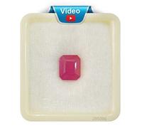 Abhinav Gems, Natural Super Quality Super Quality Burma Ruby Manik 4.25 Ratti Birthstone Original Natural Untreated Earth Spirit Loose Gemstone with Laboratory Certified Report, Loose