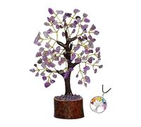 ABHISUBYA Amethyst Crystals - Crystal Tree of Life - Gem Tree - Stones and Crystals - Decorations for Living Room - Money Tree - Tree Ornaments - Gem Stones -positivity Gifts (SYT-AM-7-8-UK)