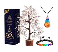 ABHISUBYA Crystals - Clear Quartz Crystal - Tree of Life - Quartz Crystal - Bonsai Trees - Crystal Tree - Stones and Crystals - Energy Healing - Money Tree Quartz Crystal - Gifts for Women
