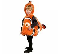 Abhpjuy Costume for Children Halloween Costume Finding Nemo Clown Fish Clothing Christmas Carnival Jumpsuit (S) (101-115 cm)