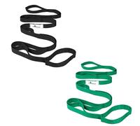 Abiarst Stretching Strap Yoga Strap for Physical Therapy, 10 Loops Yoga Straps for Stretching, Non-Elastic Stretch Strap for Pilates, Flexibility, Exercise, Stretch Band for Women & Men (2-Pack