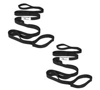 Abiarst Stretching Strap Yoga Strap for Physical Therapy, 10 Loops Yoga Straps for Stretching, Non-Elastic Stretch Strap for Pilates, Flexibility, Exercise, Stretch Band for Women & Men (2-Pack
