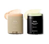 Abib Airy & Quick Sunstick Duo: SPF50+ Broad Spectrum Semi-Matte & Quick Glowy Finish, No White Cast, Korean Sunscreen Stick for All Skin Types, 2 Count