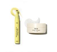 Abib Collagen Eye Patch Jericho Rose Jelly 60 Patches + Retinal Eye Serum Lifting Roller 0.5 Fl Oz,15ml Korean Under Eye Patches for Puffy Eyes and Dark Circles, Anti-Wrinkle, Collagen, Caffeine, Niac