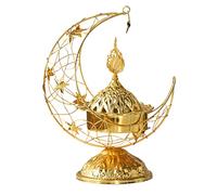Abibiocy Catholic Incense Burner, Vintage Moon Incense Burner, Metal Holder, 5.5x7.3 Bakhoor for Office, Room, Tea House, Yoga, Aromatherapy