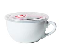 Abibiocy Soup Mug with Handle & Lid 700ml Microwavable Dishwasher Safe Ceramic Soup Bowl Vintage & Glazed Bowl for Salad, Cereal & More Bowls